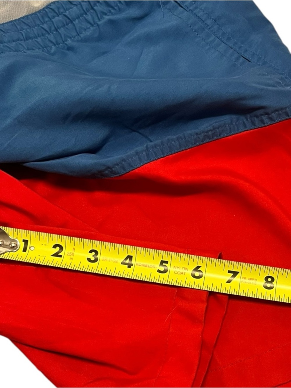 Chubbies Swim Trunks Men’s 2XL Mesh Liner 6.5” Summer Blue Red Colorblock - Picture 9 of 10